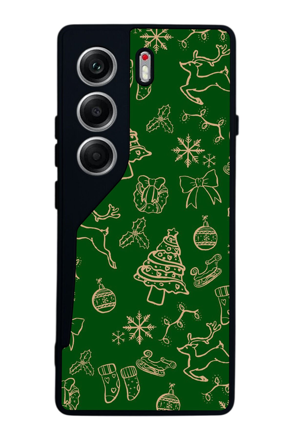 Tecno Camon 40 Uyumlu Yilbasi Christmas Tasarımlı Glossy Premium Kılıf