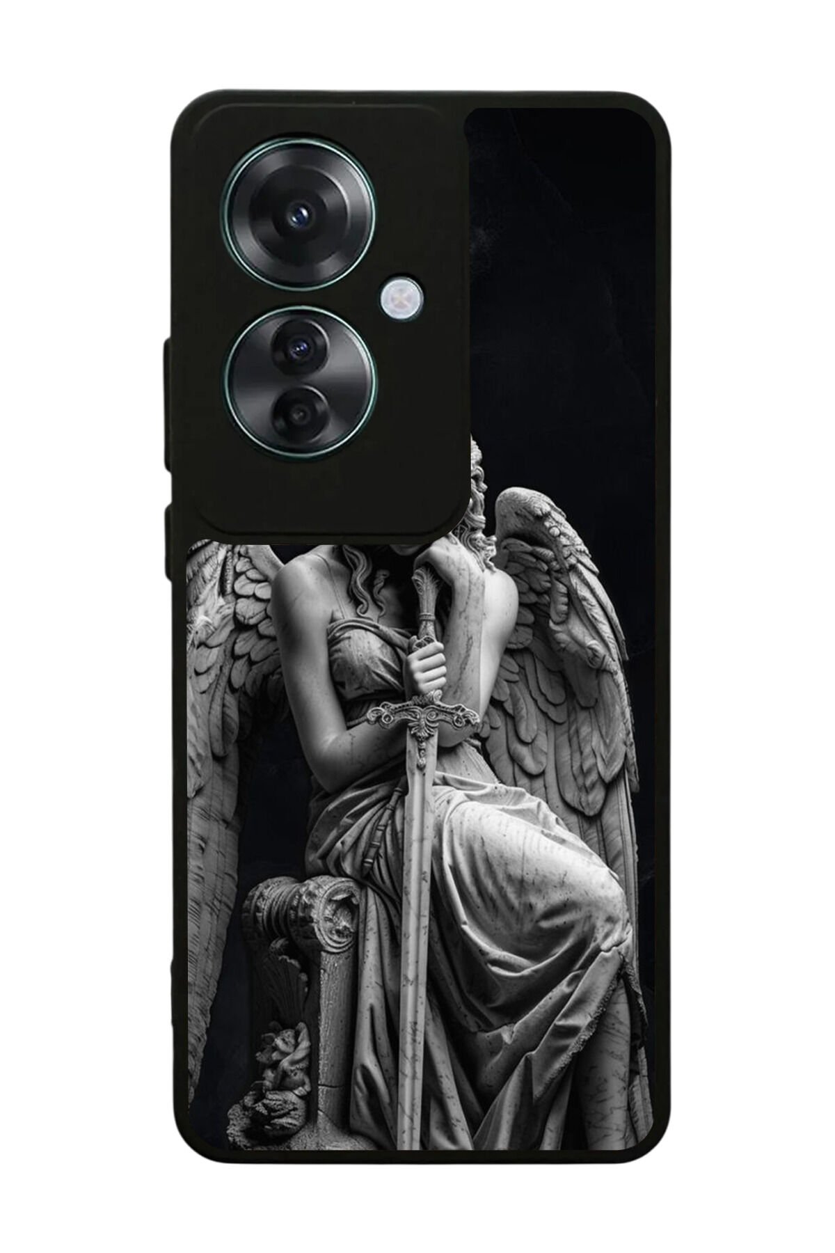 Oppo Reno 11F Uyumlu Melek Tasarımlı Glossy Premium Kılıf