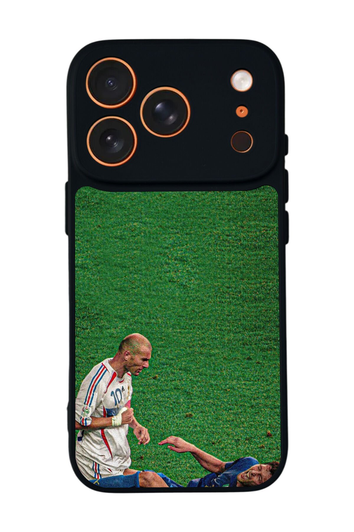 iPhone 17 Pro Max Uyumlu Zidane Tasarımlı Glossy Premium Kılıf