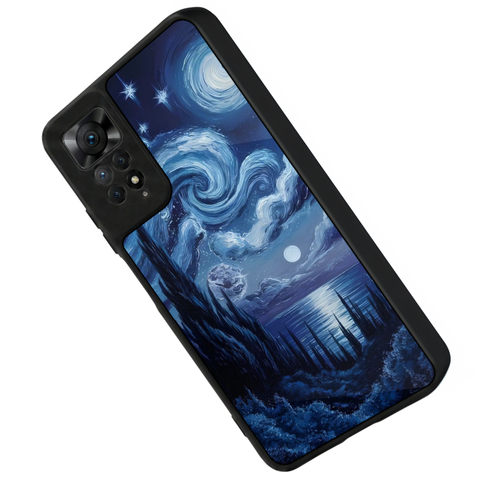 Xiaomi Redmi Note 11 Pro Uyumlu Ay Tasarımlı Glossy Premium Kılıf