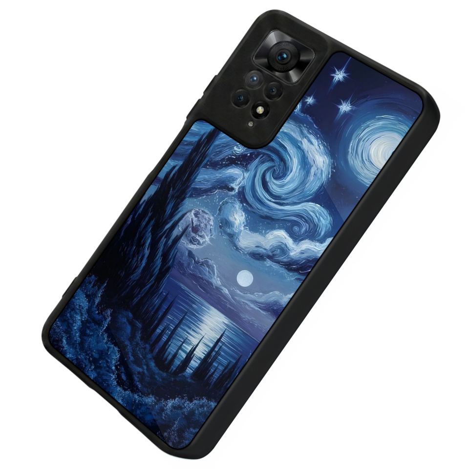 Xiaomi Redmi Note 11 Pro Uyumlu Ay Tasarımlı Glossy Premium Kılıf