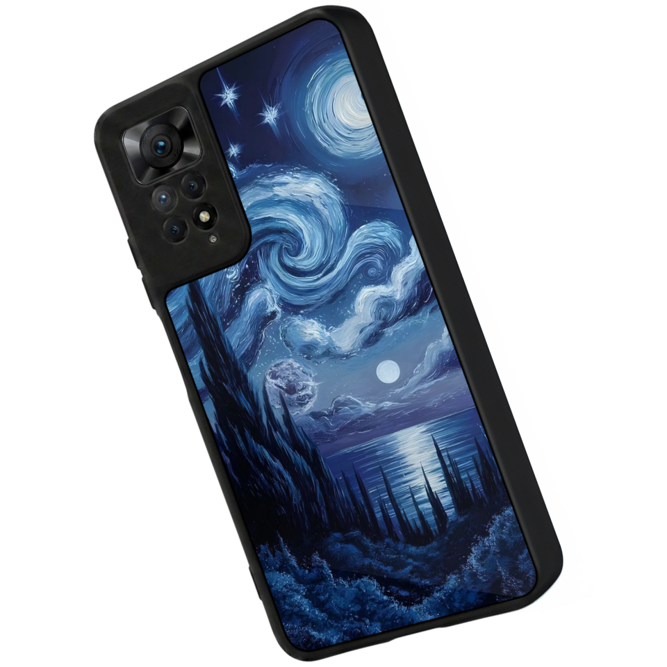 Xiaomi Redmi Note 11 Pro Uyumlu Ay Tasarımlı Glossy Premium Kılıf