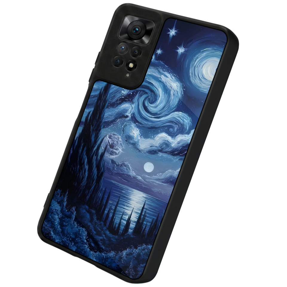 Xiaomi Redmi Note 11 Pro Uyumlu Ay Tasarımlı Glossy Premium Kılıf