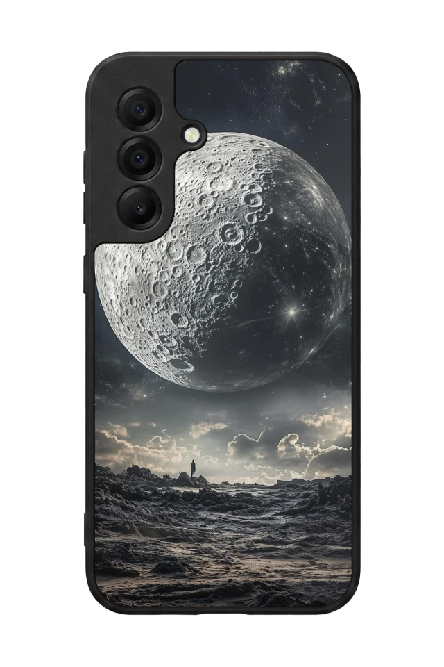 Samsung Galaxy A17 Uyumlu Ay Tasarımlı Glossy Premium Kılıf