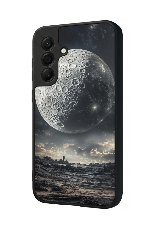 Samsung Galaxy A17 Uyumlu Ay Tasarımlı Glossy Premium Kılıf