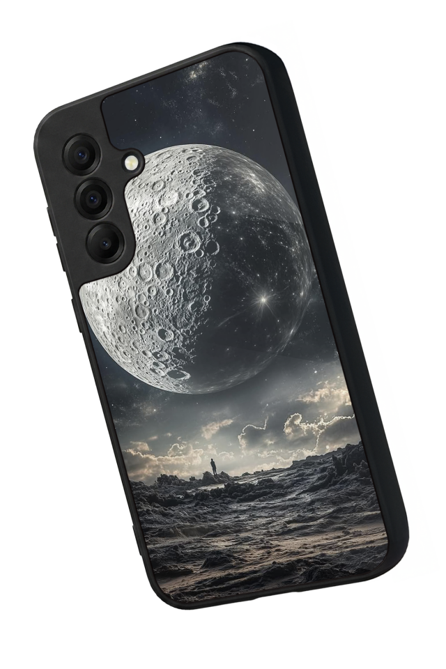 Samsung Galaxy A17 Uyumlu Ay Tasarımlı Glossy Premium Kılıf