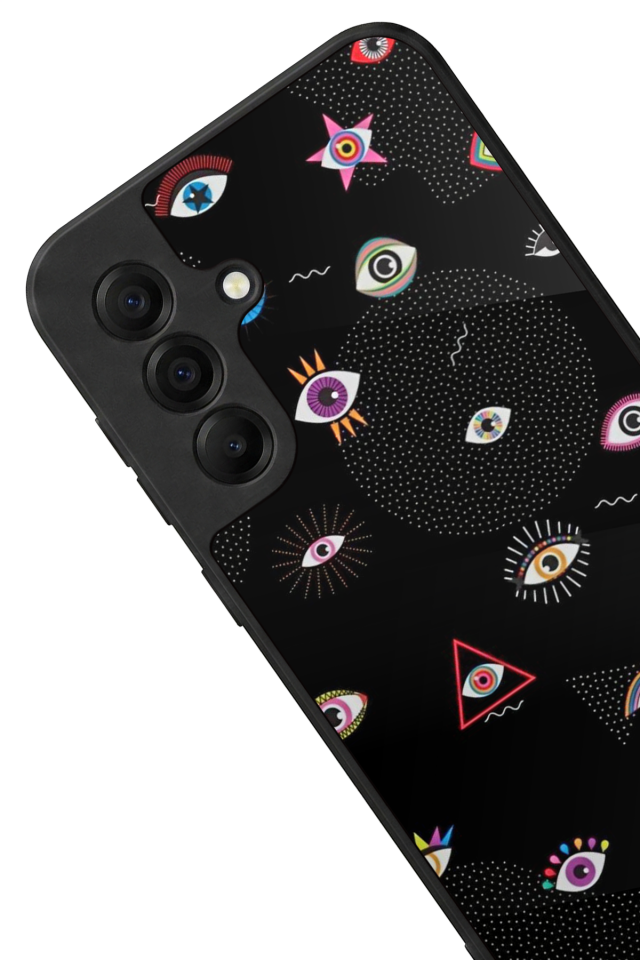 Samsung Galaxy A17 Uyumlu Göz Tasarımlı Glossy Premium Kılıf