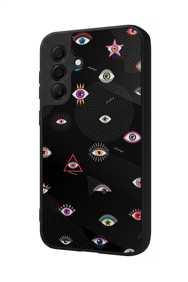 Samsung Galaxy A17 Uyumlu Göz Tasarımlı Glossy Premium Kılıf