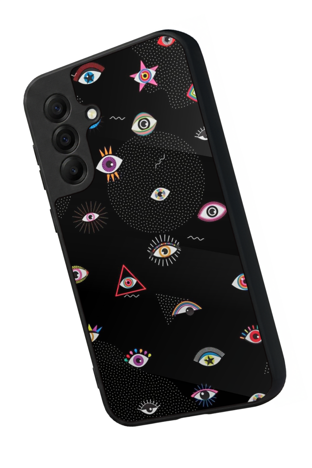 Samsung Galaxy A17 Uyumlu Göz Tasarımlı Glossy Premium Kılıf