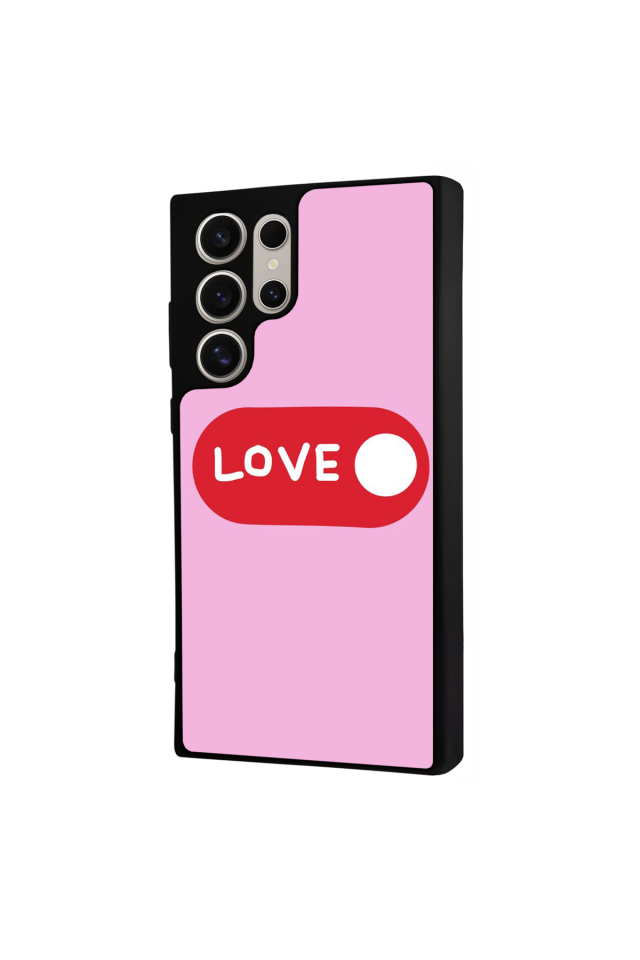 Samsung Galaxy S24 Ultra Uyumlu Kalp Love Tasarımlı Glossy Premium Kılıf