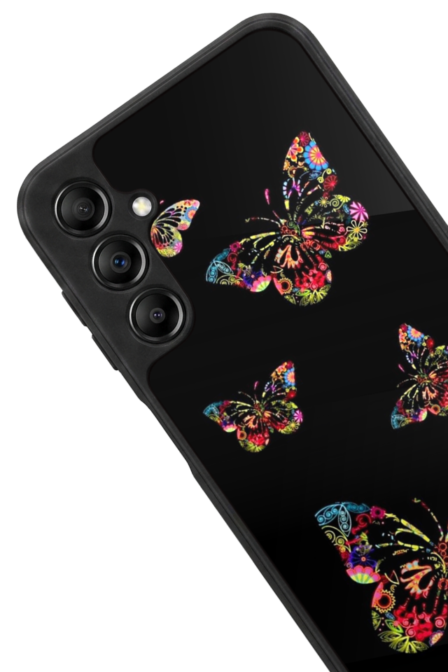 Samsung Galaxy A14 Uyumlu Kelebek Tasarımlı Glossy Premium Kılıf