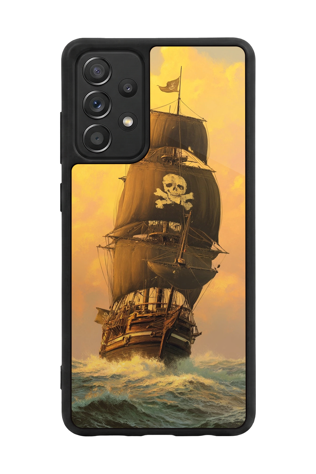 Samsung Galaxy A72 Uyumlu Korsan Tasarımlı Glossy Premium Kılıf