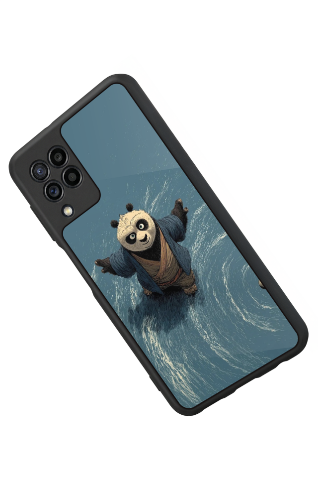 Samsung Galaxy M22 Uyumlu Kung Fu Panda Tasarımlı Glossy Premium Kılıf
