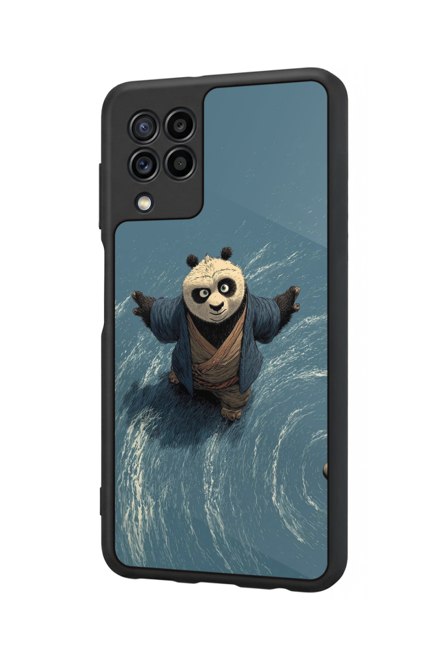 Samsung Galaxy M22 Uyumlu Kung Fu Panda Tasarımlı Glossy Premium Kılıf