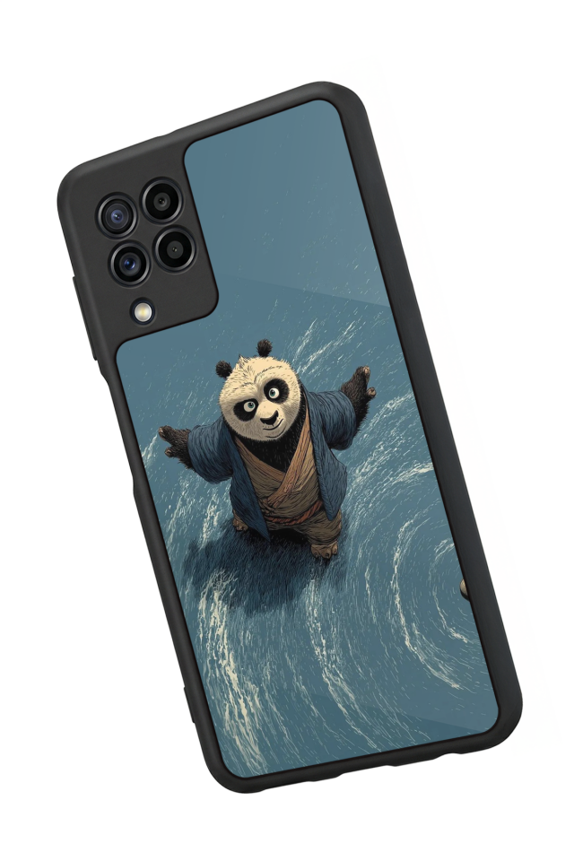 Samsung Galaxy M22 Uyumlu Kung Fu Panda Tasarımlı Glossy Premium Kılıf
