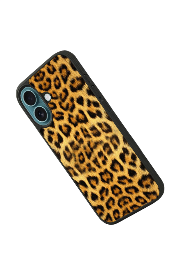 iPhone 16 Plus Uyumlu Leopar Tasarımlı Glossy Premium Kılıf