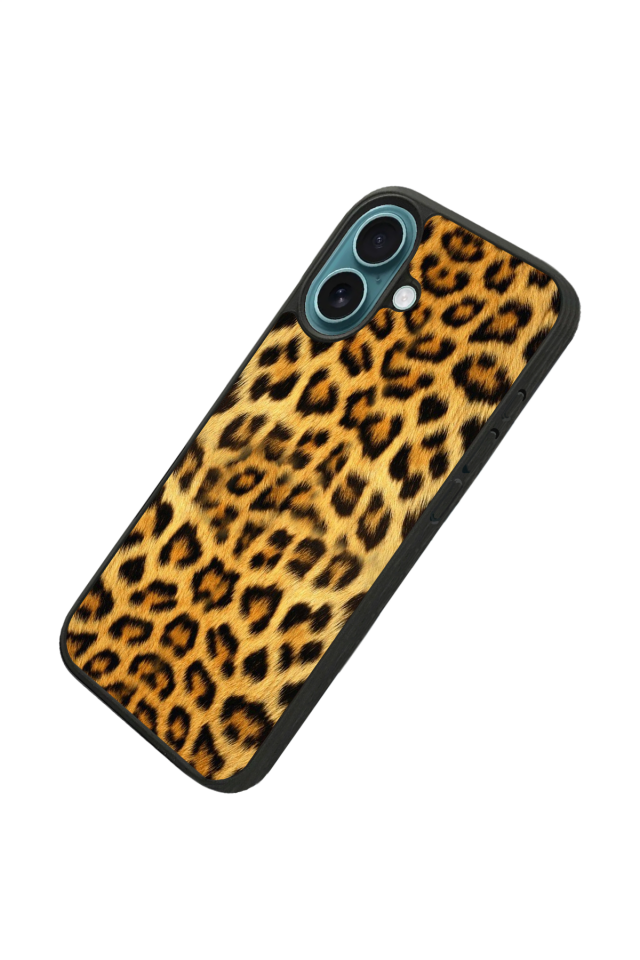 iPhone 16 Plus Uyumlu Leopar Tasarımlı Glossy Premium Kılıf