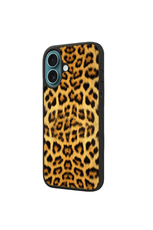 iPhone 16 Plus Uyumlu Leopar Tasarımlı Glossy Premium Kılıf