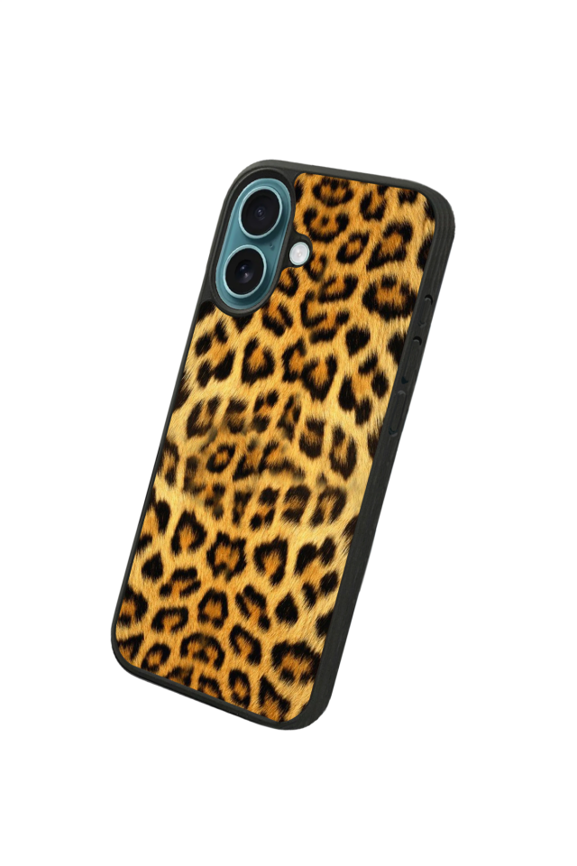 iPhone 16 Plus Uyumlu Leopar Tasarımlı Glossy Premium Kılıf
