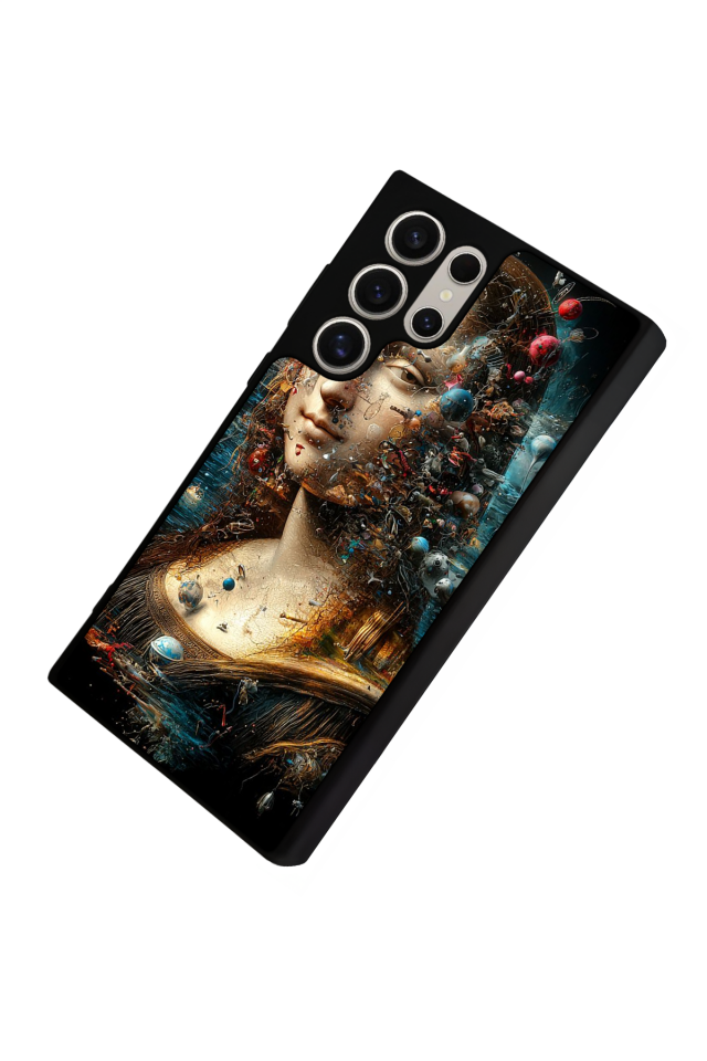 Samsung Galaxy S23 Ultra Uyumlu Monalisa Tasarımlı Glossy Premium Kılıf