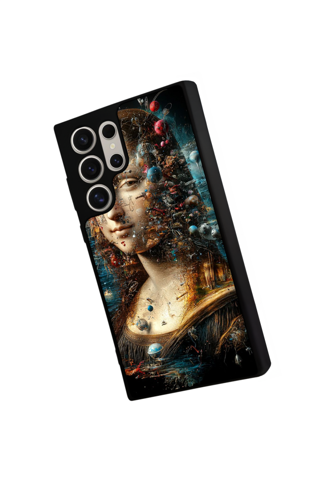 Samsung Galaxy S23 Ultra Uyumlu Monalisa Tasarımlı Glossy Premium Kılıf