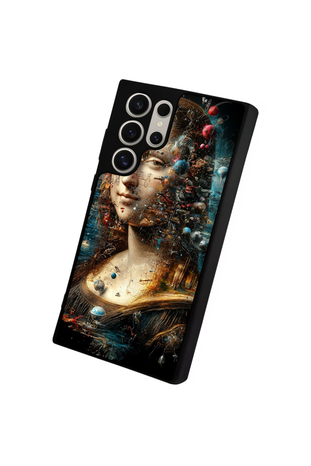 Samsung Galaxy S23 Ultra Uyumlu Monalisa Tasarımlı Glossy Premium Kılıf