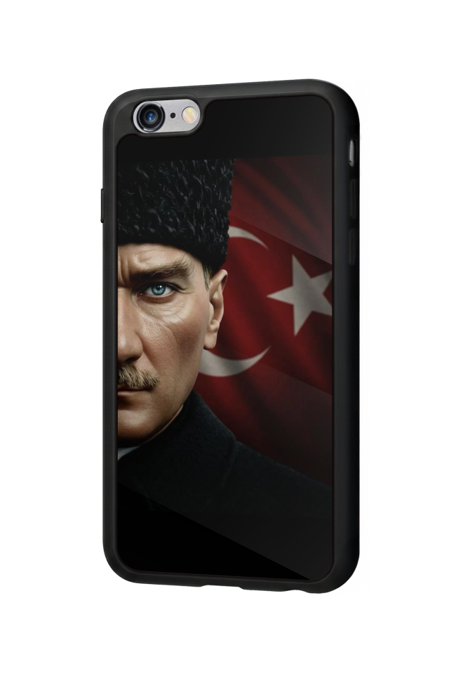 iPhone 6 Plus Uyumlu Mustafa Kemal Ataturk Tasarımlı Glossy Premium Kılıf