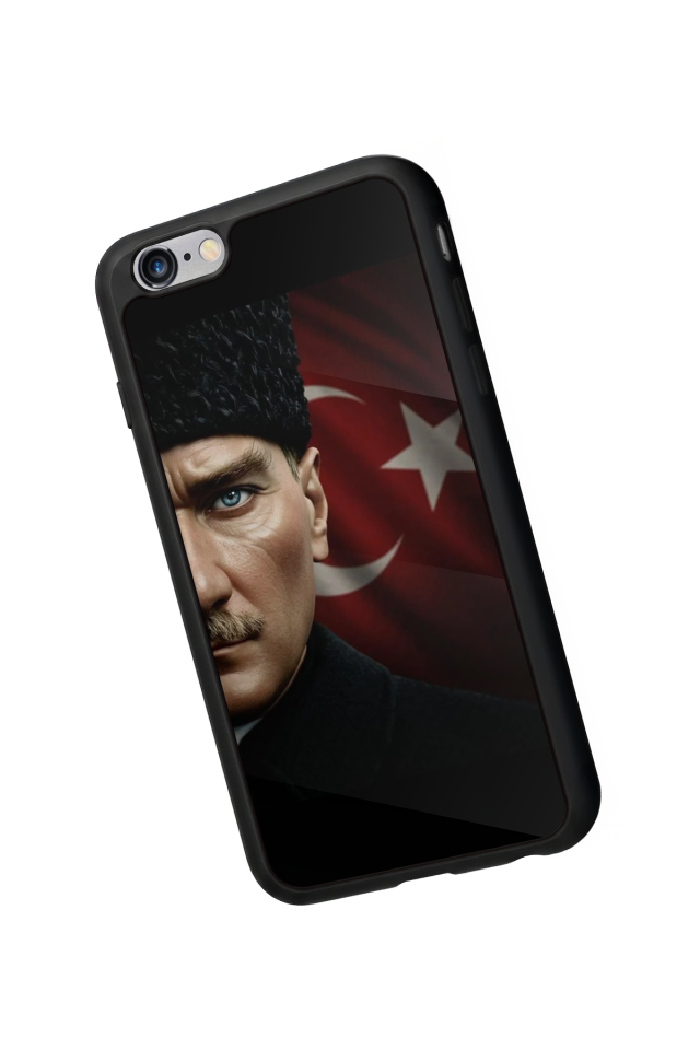iPhone 6 Plus Uyumlu Mustafa Kemal Ataturk Tasarımlı Glossy Premium Kılıf
