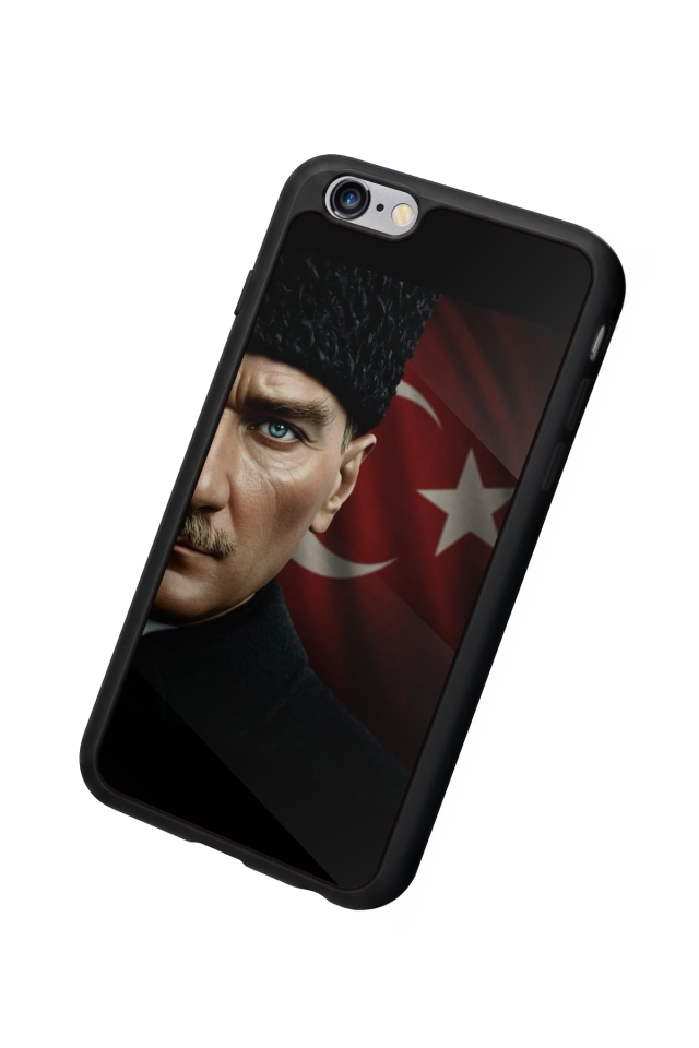 iPhone 6 Plus Uyumlu Mustafa Kemal Ataturk Tasarımlı Glossy Premium Kılıf