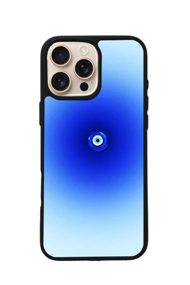 iPhone 14 Pro Uyumlu Nazar Tasarımlı Glossy Premium Kılıf