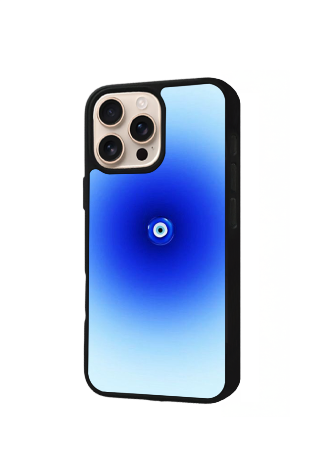 iPhone 14 Pro Uyumlu Nazar Tasarımlı Glossy Premium Kılıf