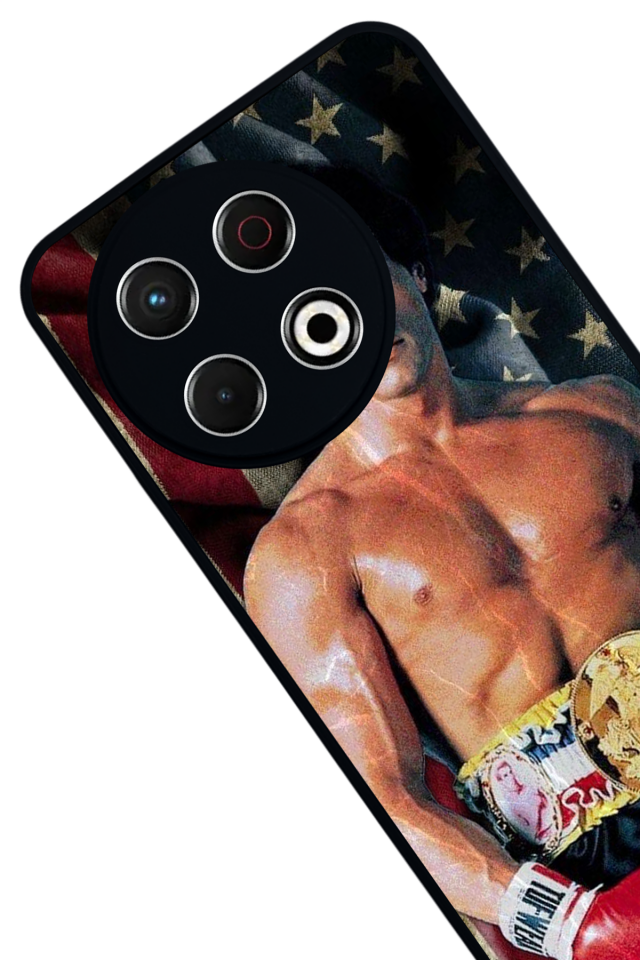 Tecno Spark 30 Pro Uyumlu Rocky Tasarımlı Glossy Premium Kılıf