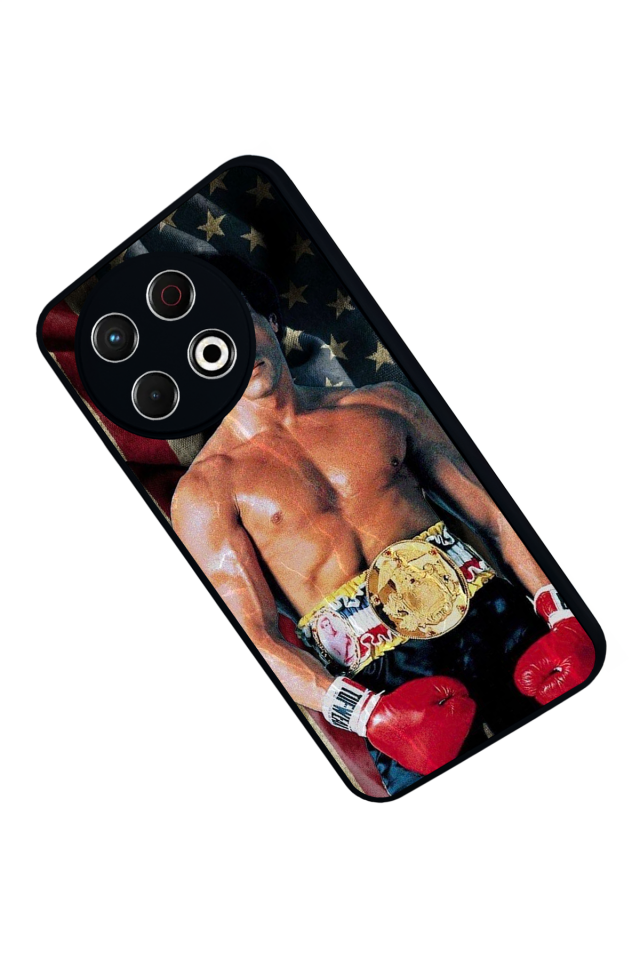 Tecno Spark 30 Pro Uyumlu Rocky Tasarımlı Glossy Premium Kılıf