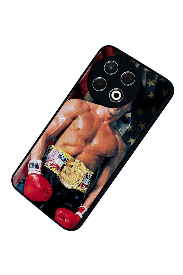 Tecno Spark 30 Pro Uyumlu Rocky Tasarımlı Glossy Premium Kılıf