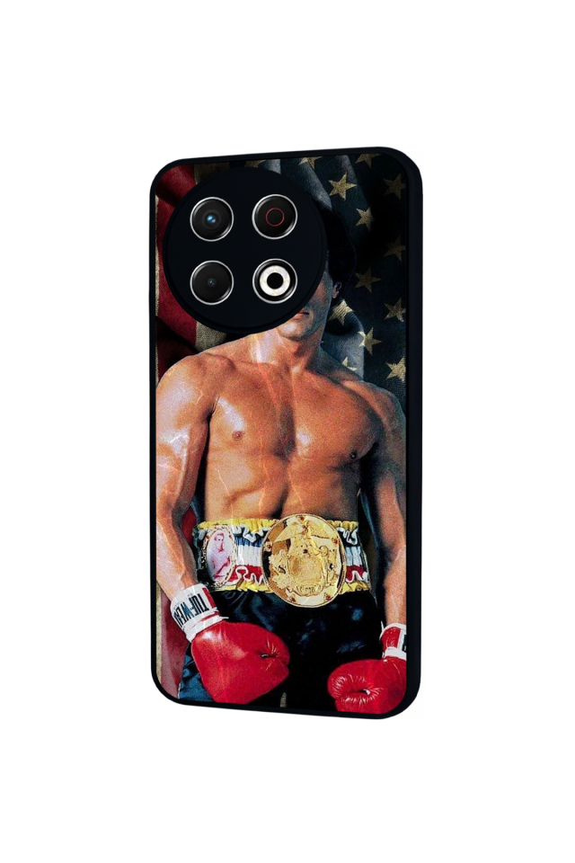 Tecno Spark 30 Pro Uyumlu Rocky Tasarımlı Glossy Premium Kılıf