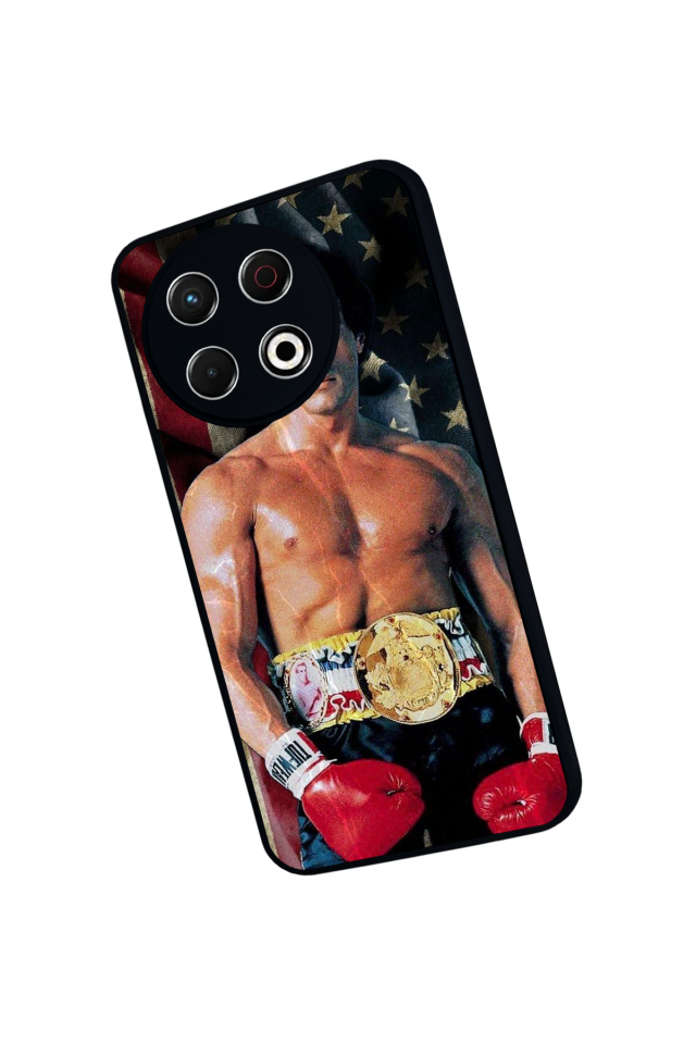 Tecno Spark 30 Pro Uyumlu Rocky Tasarımlı Glossy Premium Kılıf