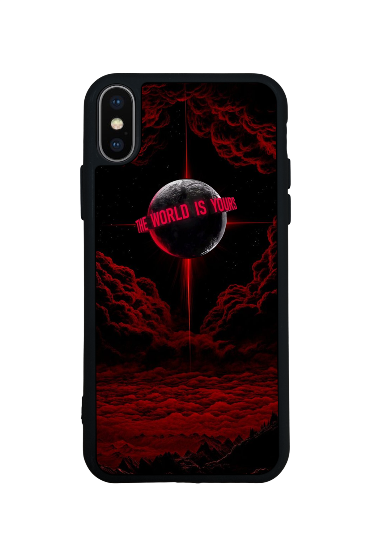 iPhone X/ XS Uyumlu Scarface Tasarımlı Glossy Premium Kılıf
