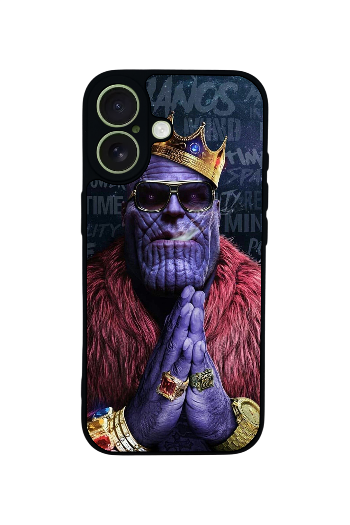 iPhone 17 Uyumlu Thanos Tasarımlı Glossy Premium Kılıf