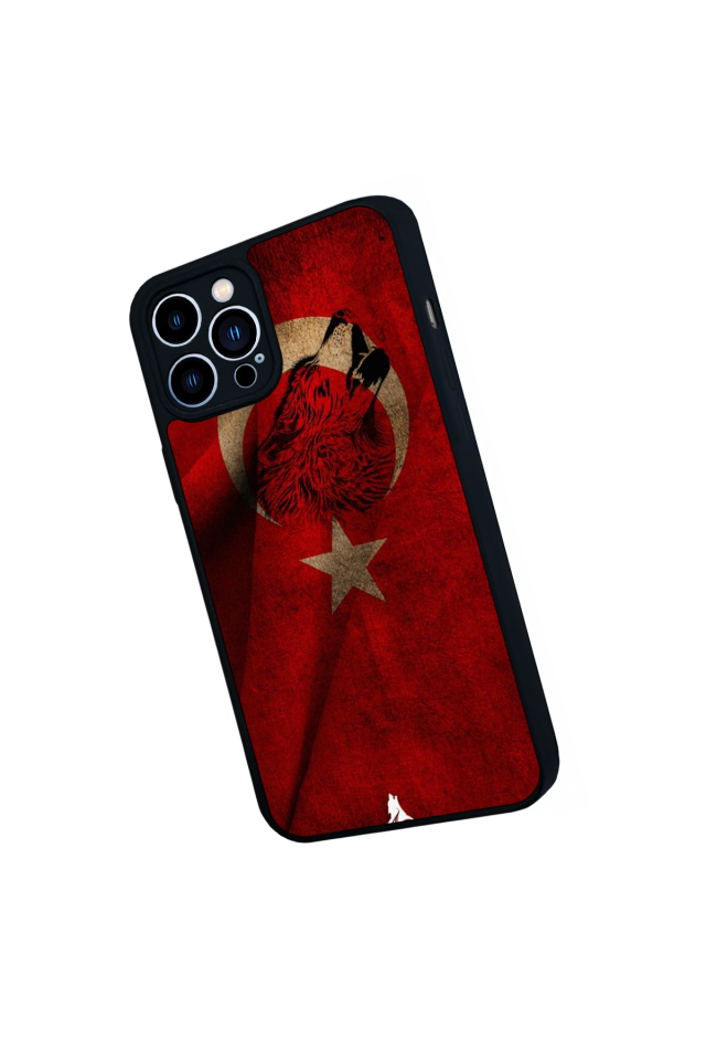 iPhone 12 Pro Max Uyumlu Türk Bayragi Tasarımlı Glossy Premium Kılıf