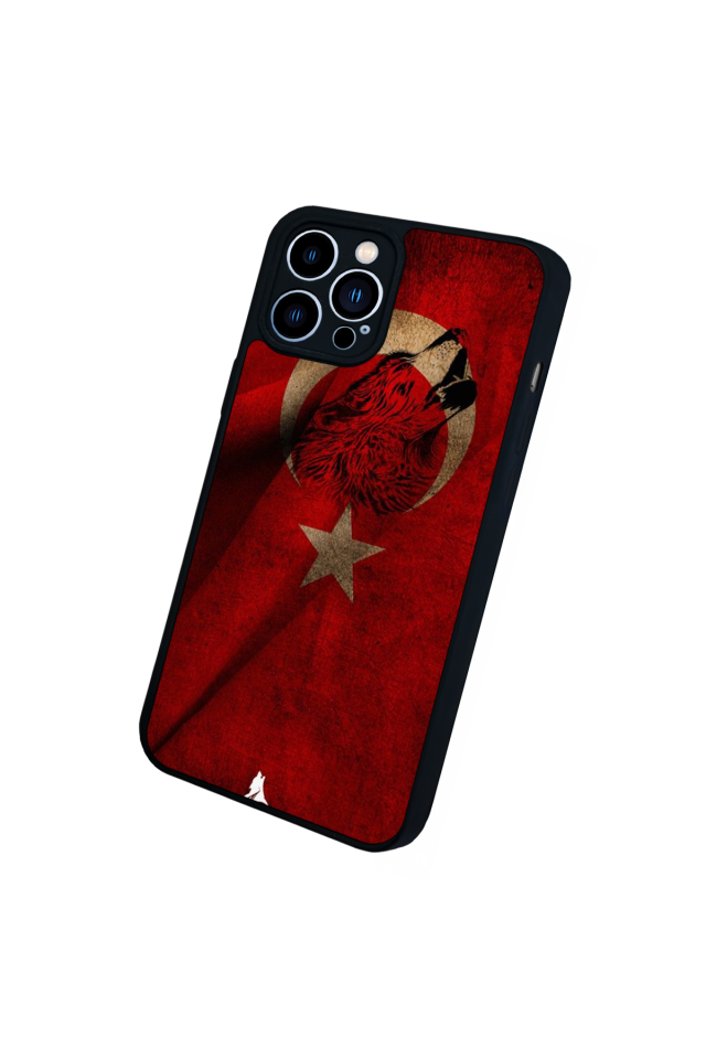 iPhone 12 Pro Max Uyumlu Türk Bayragi Tasarımlı Glossy Premium Kılıf