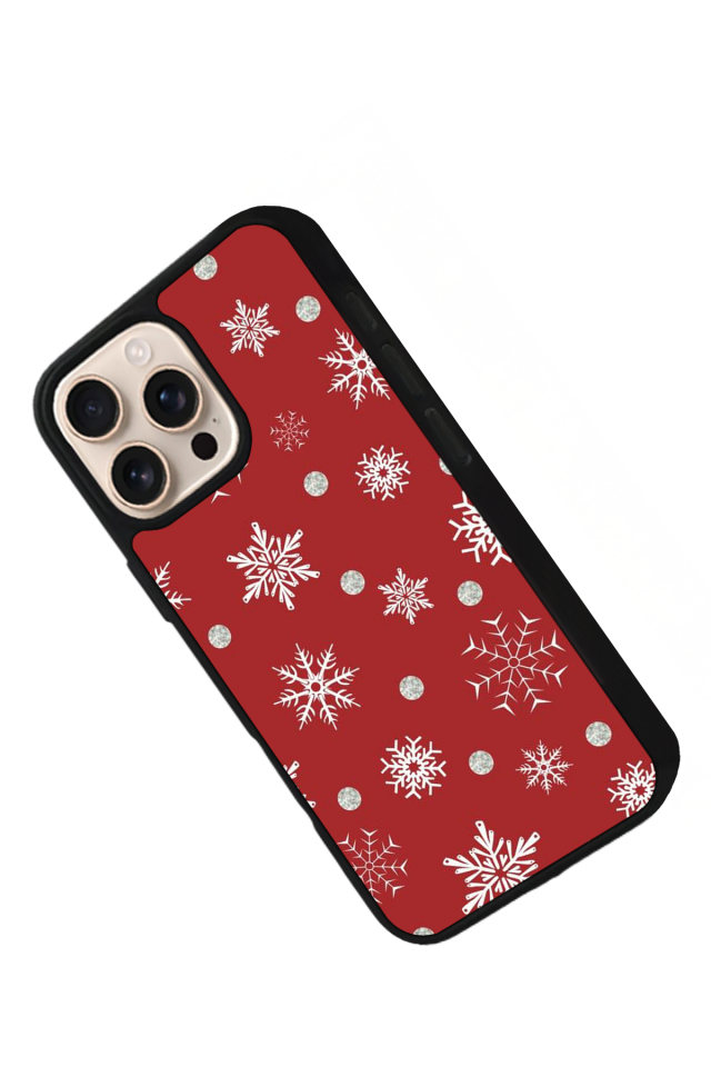 iPhone 15 Pro Uyumlu Yilbasi Christmas Tasarımlı Glossy Premium Kılıf