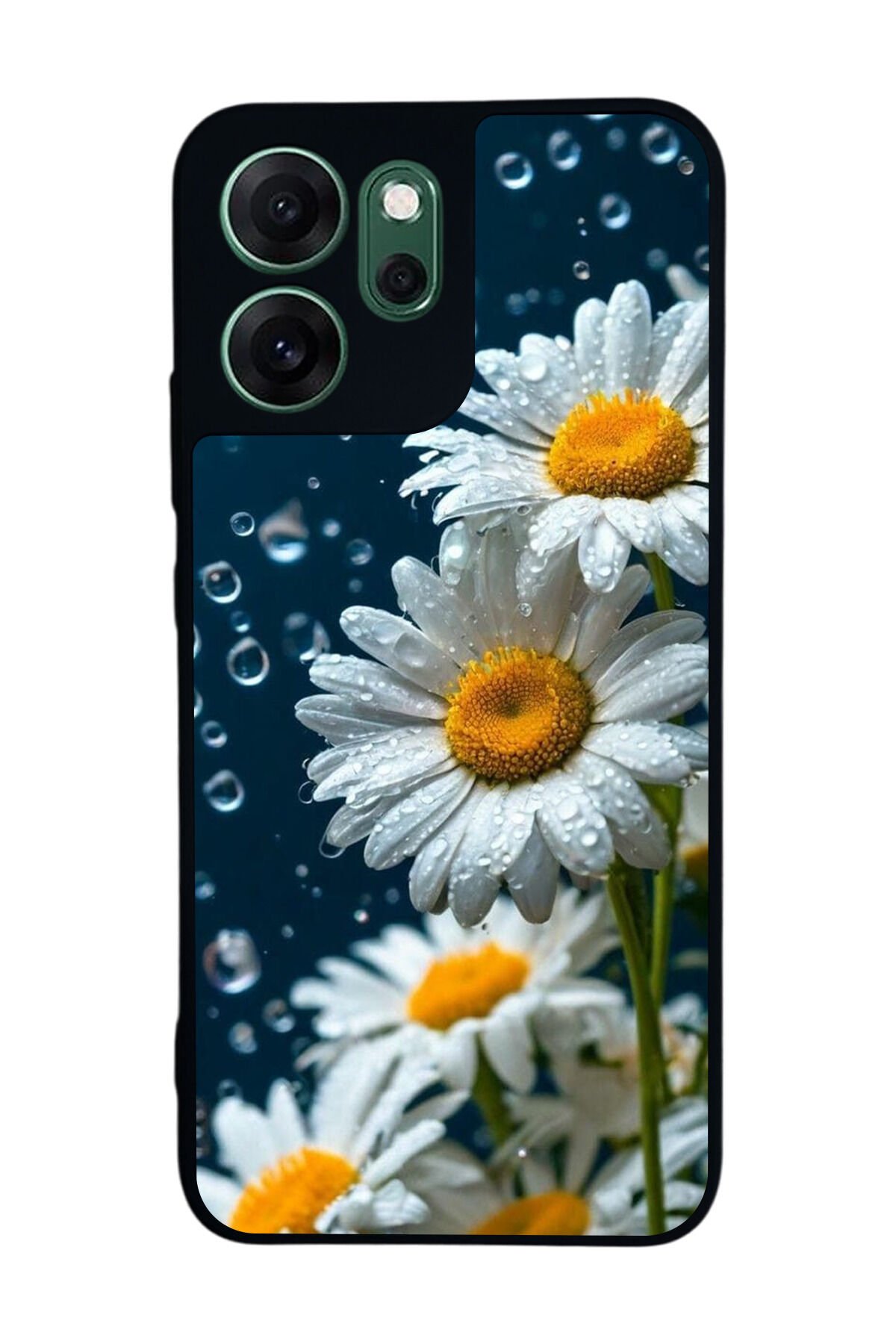 Oppo Reno 14F Uyumlu Cicek Tasarımlı Glossy Premium Kılıf