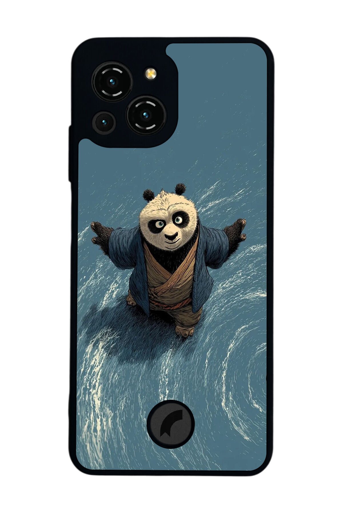 Reeder S23 Pro Max Uyumlu Kung Fu Panda Tasarımlı Glossy Premium Kılıf