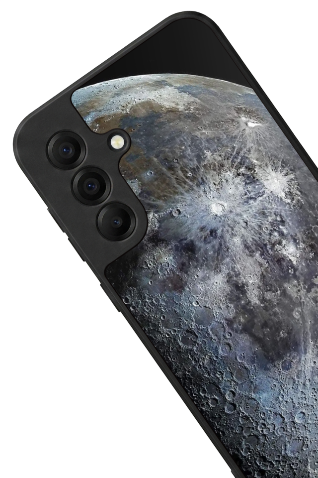 Samsung Galaxy A17 Uyumlu Ay Tasarımlı Glossy Premium Kılıf