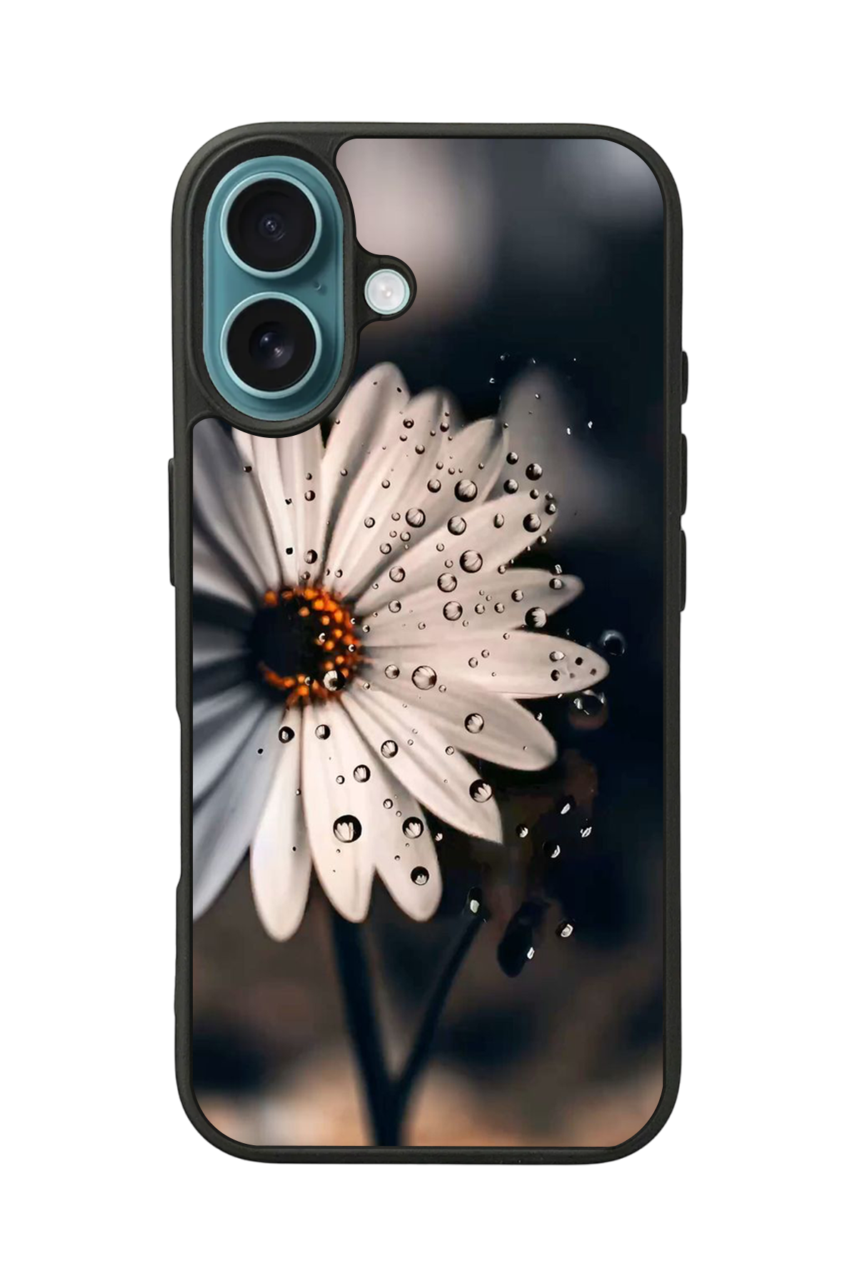 iPhone 16 Uyumlu Cicek Tasarımlı Glossy Premium Kılıf