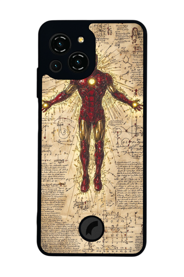 Reeder S23 Pro Max Uyumlu  Iron Man ( Demir Adam ) Tasarımlı Glossy Premium Kılıf