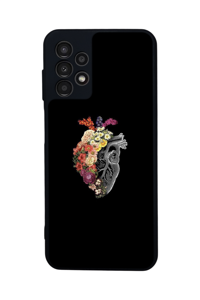 Samsung Galaxy A23 Uyumlu Kalp Love Tasarımlı Glossy Premium Kılıf