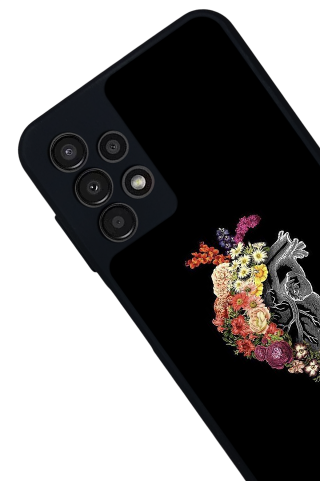 Samsung Galaxy A23 Uyumlu Kalp Love Tasarımlı Glossy Premium Kılıf