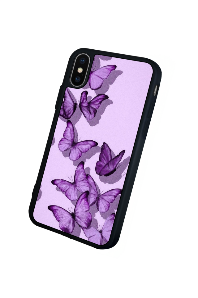 iPhone XS Max Uyumlu Kelebek Tasarımlı Glossy Premium Kılıf