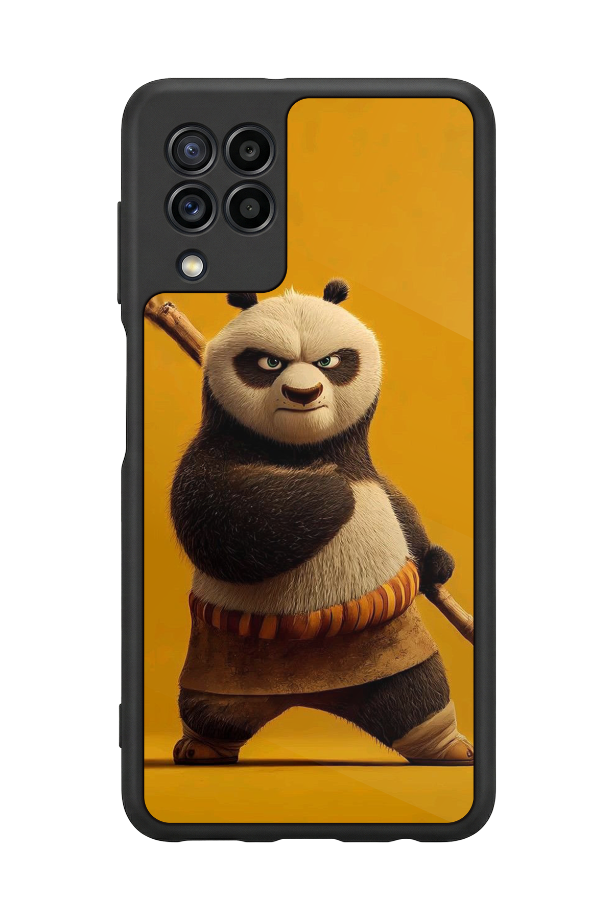 Samsung Galaxy M22 Uyumlu Kung Fu Panda Tasarımlı Glossy Premium Kılıf